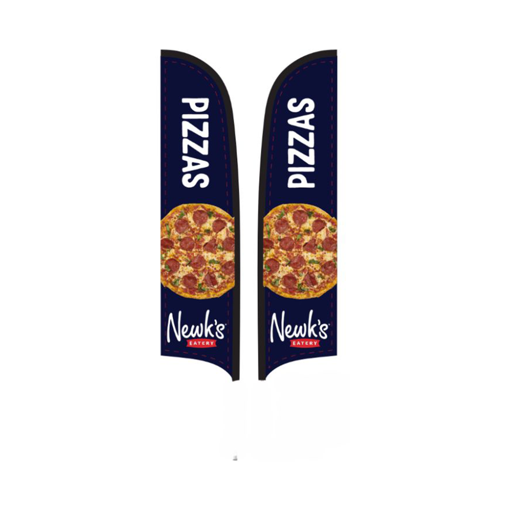 15' Newk's Eatery Navy Pizzas AdverSail Flag (double sided)