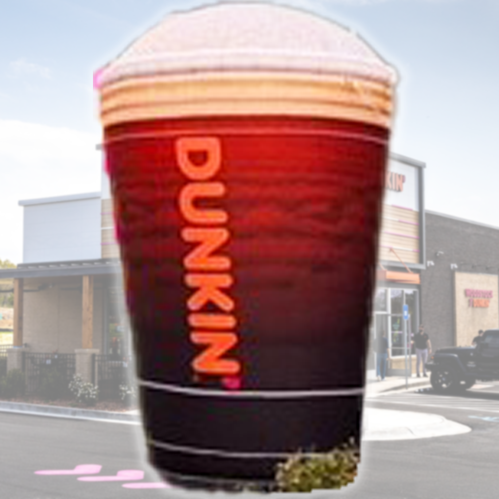 7' Dunkin' Donuts Brown Logo Nitro Cold Brew Cup Inflatable