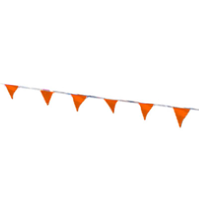 100' Dunkin' Donuts Solid Orange Pennant Strand for Purchase