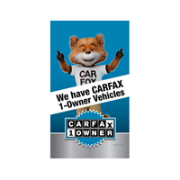 22" x 35" Carfax Blue We have Carfax 1 Owner Vehicles with Fox Super Bandit Vinyl Sign (double sided)