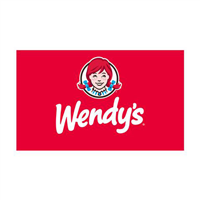 10' X 10' Wendy's Red Logo Backwall Tent