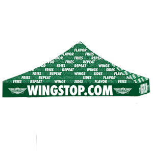 10' X 10' Wingstop Logo Wings Fries Sides Repeat Wingstop.com Tent Topper (2023 art)