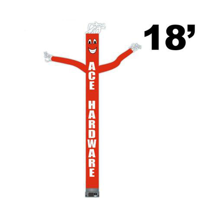 18' Ace Hardware Red Logo Tube Dancer (with arms & face)