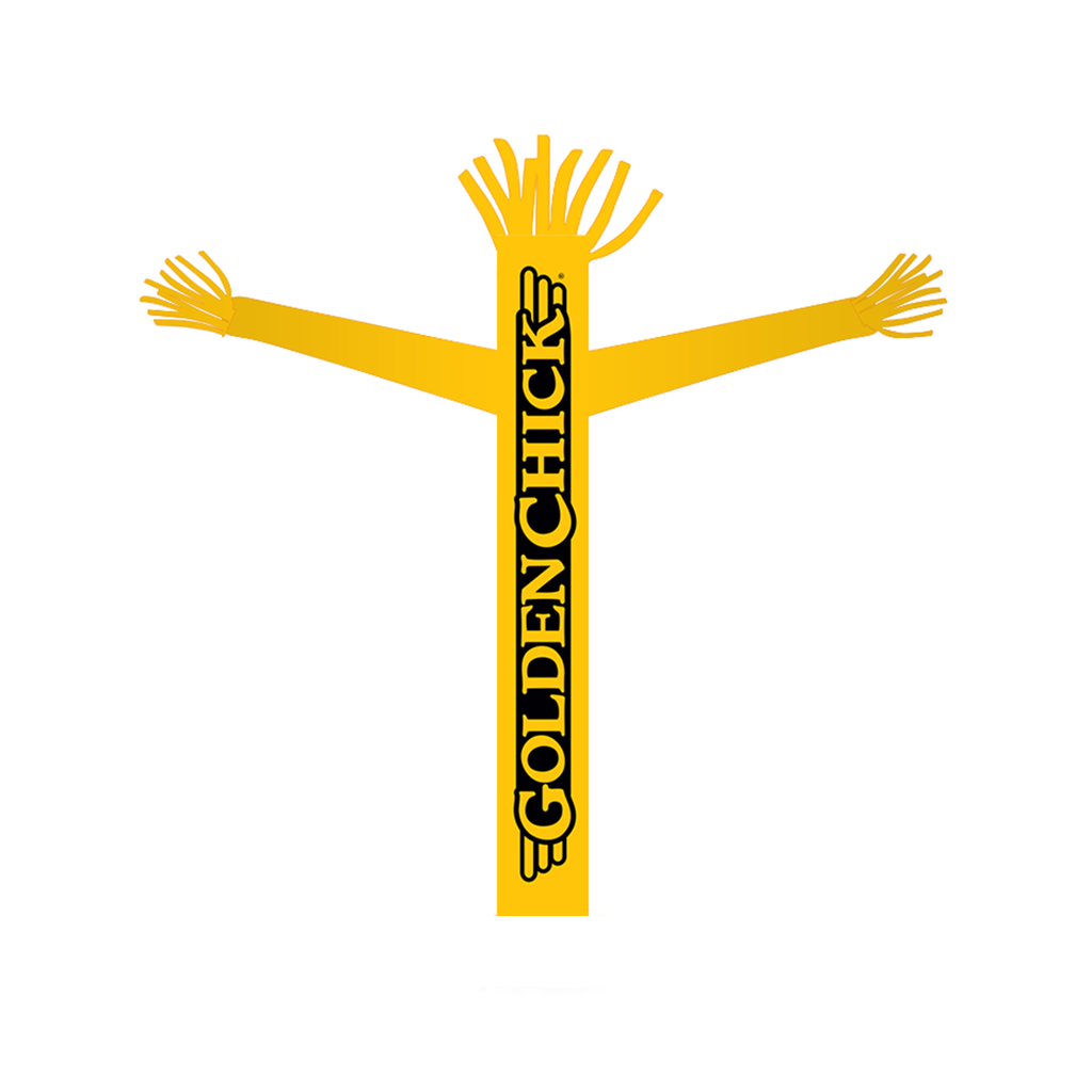 18' Golden Chick Yellow Logo Tube Dancer (with arms only)
