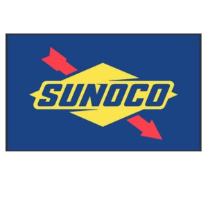 3' X 5' Sunoco Blue Logo Flag 