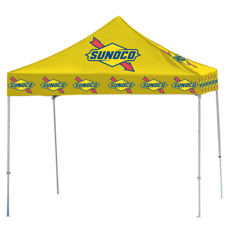 10' X 10' Sunoco Yellow Logo Tent Topper 