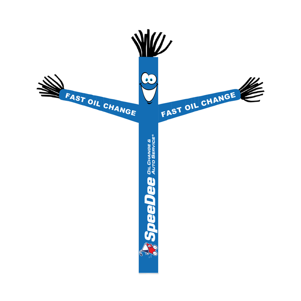 18' FullSpeed Automotive SpeeDee Oil Change Fast Oil ChangeTube Dancer Fabric Only (with face & arms)