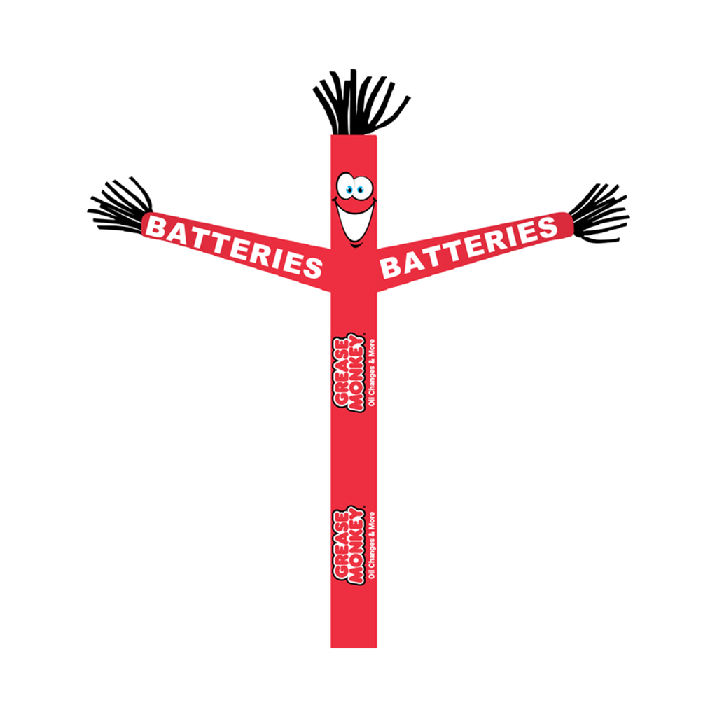 18' FullSpeed Automotive Grease Monkey Red Batteries Tube Dancer Fabric Only (with face & arms)