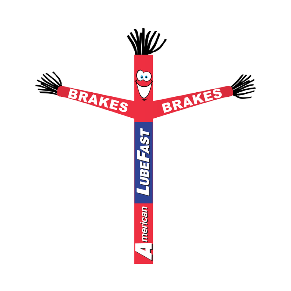 18' FullSpeed American LubeFast Red Brakes Tube Dancer Fabric Only (with face & arms)