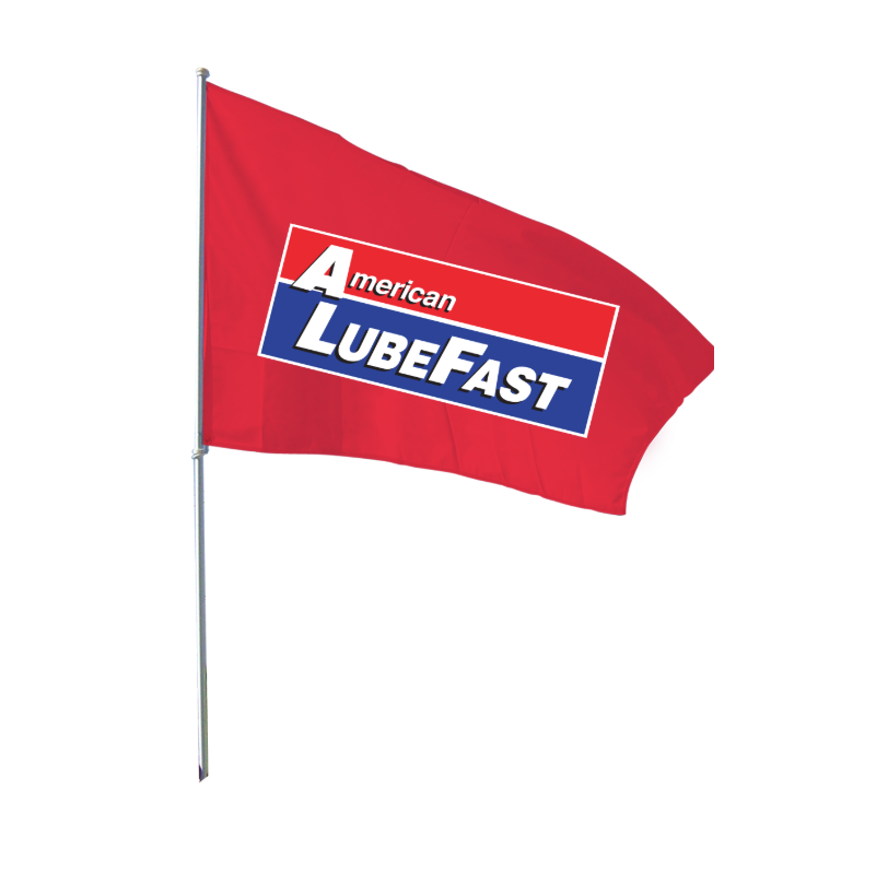 3' X 5' FullSpeed Automotive American LubeFast Red Logo Flag 