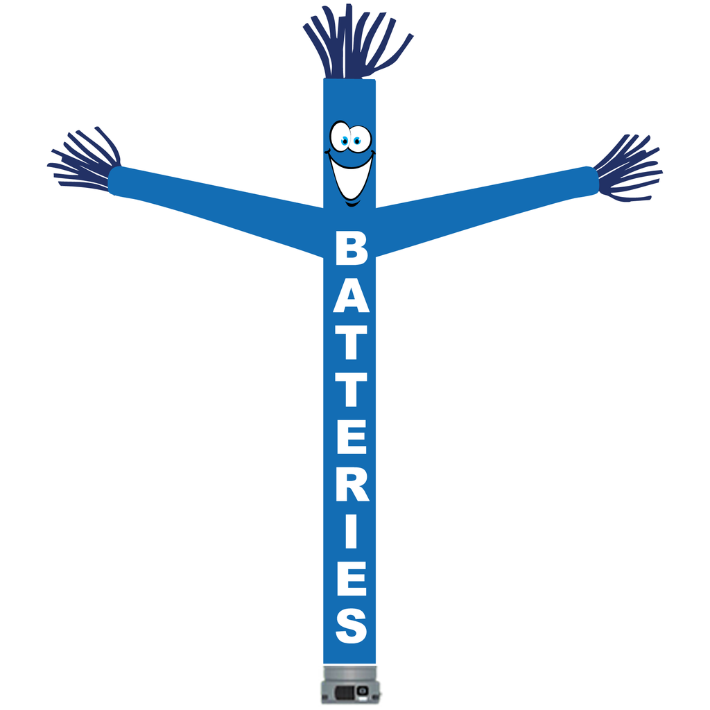 18' FullSpeed Automotive Blue Batteries Tube Dancer Fabric Only (with face & arms)