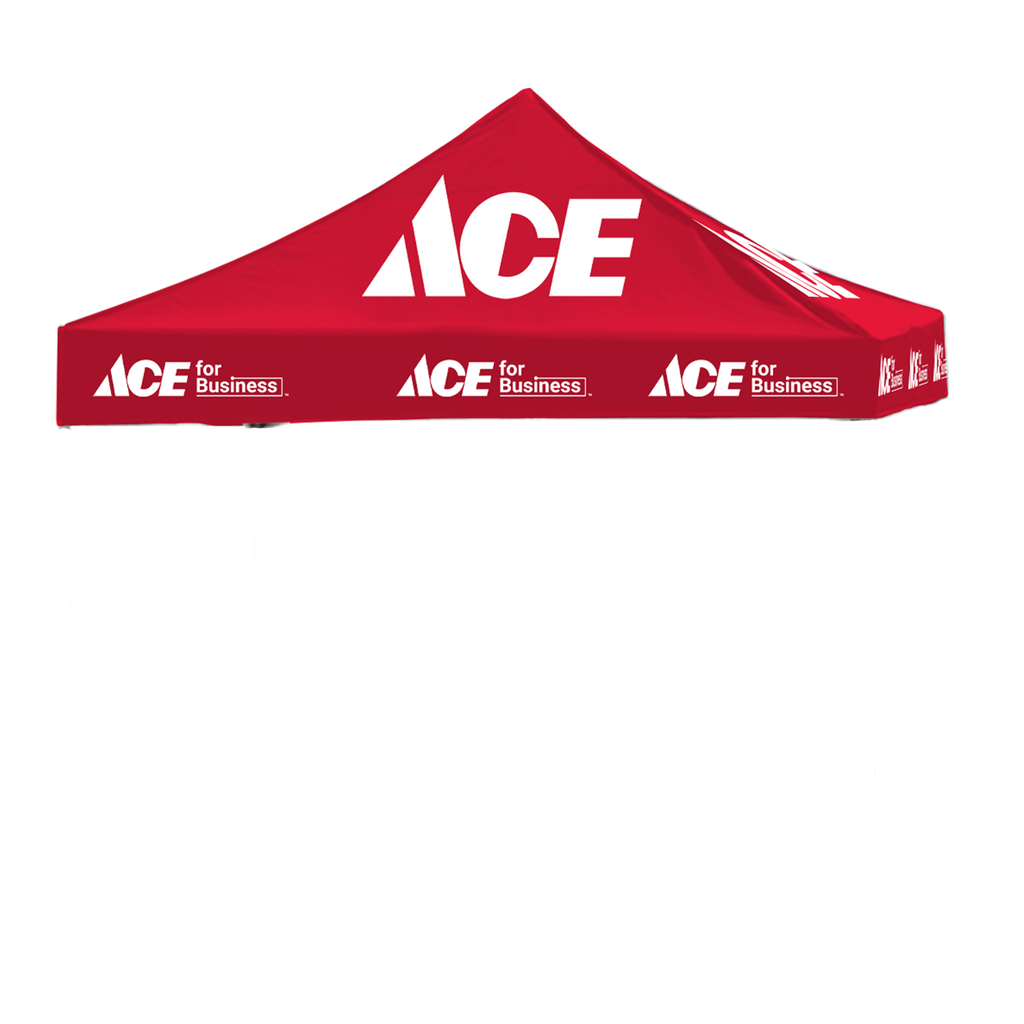10' X 10' Ace Hardware Red Logo Ace for Business Tent Topper