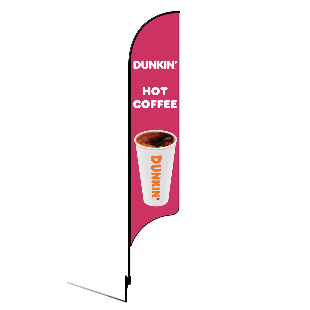 Kit for 15' Dunkin' Donuts Pink Hot Coffee AdverSail