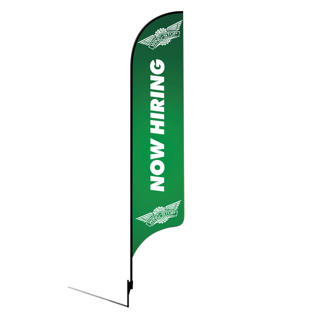 Kit for 15' Wingstop Logo Now Hiring AdverSail (2023 Art)