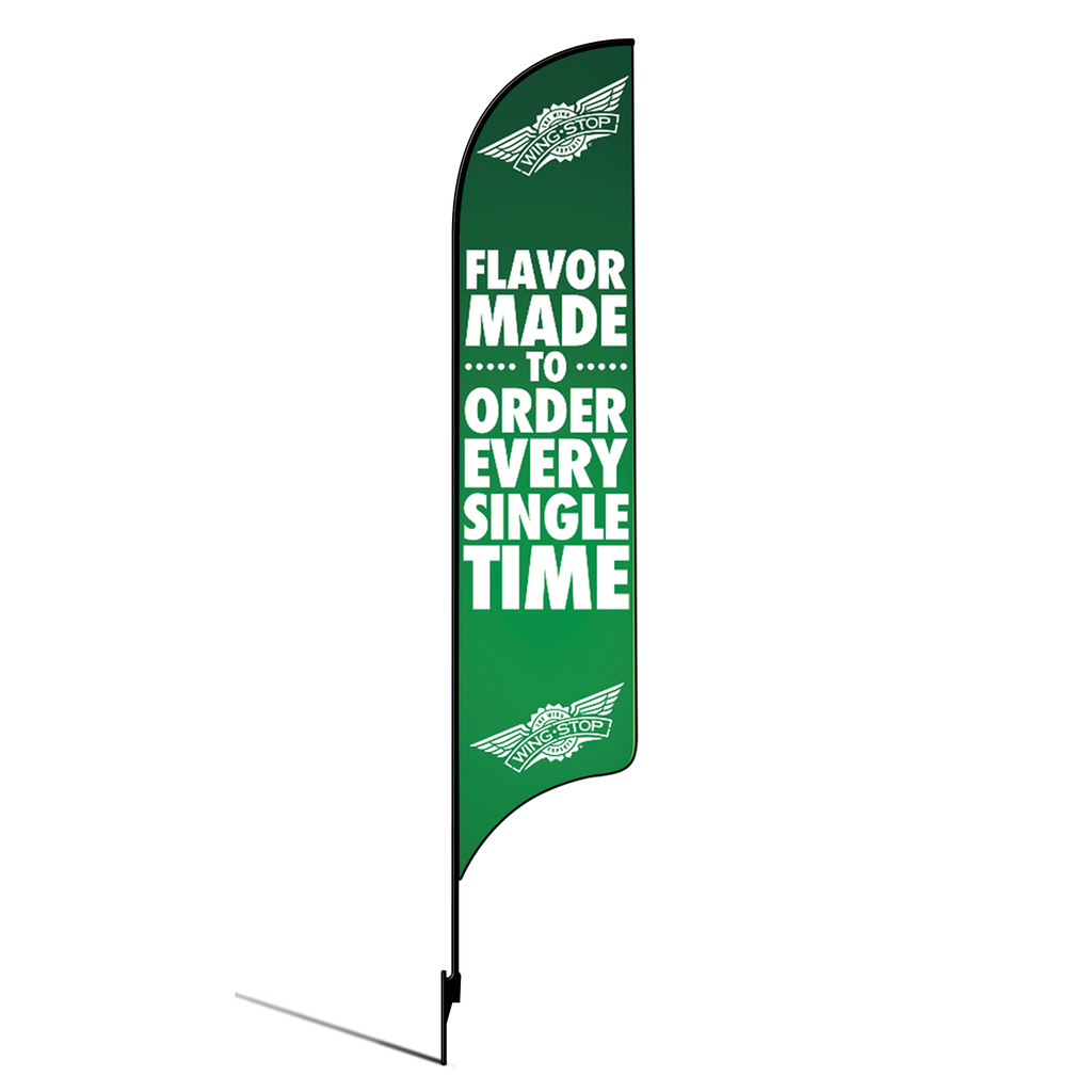 Kit for 15' Wingstop Logo Flavor Made To Order Every Single Time AdverSail (2023 Art)