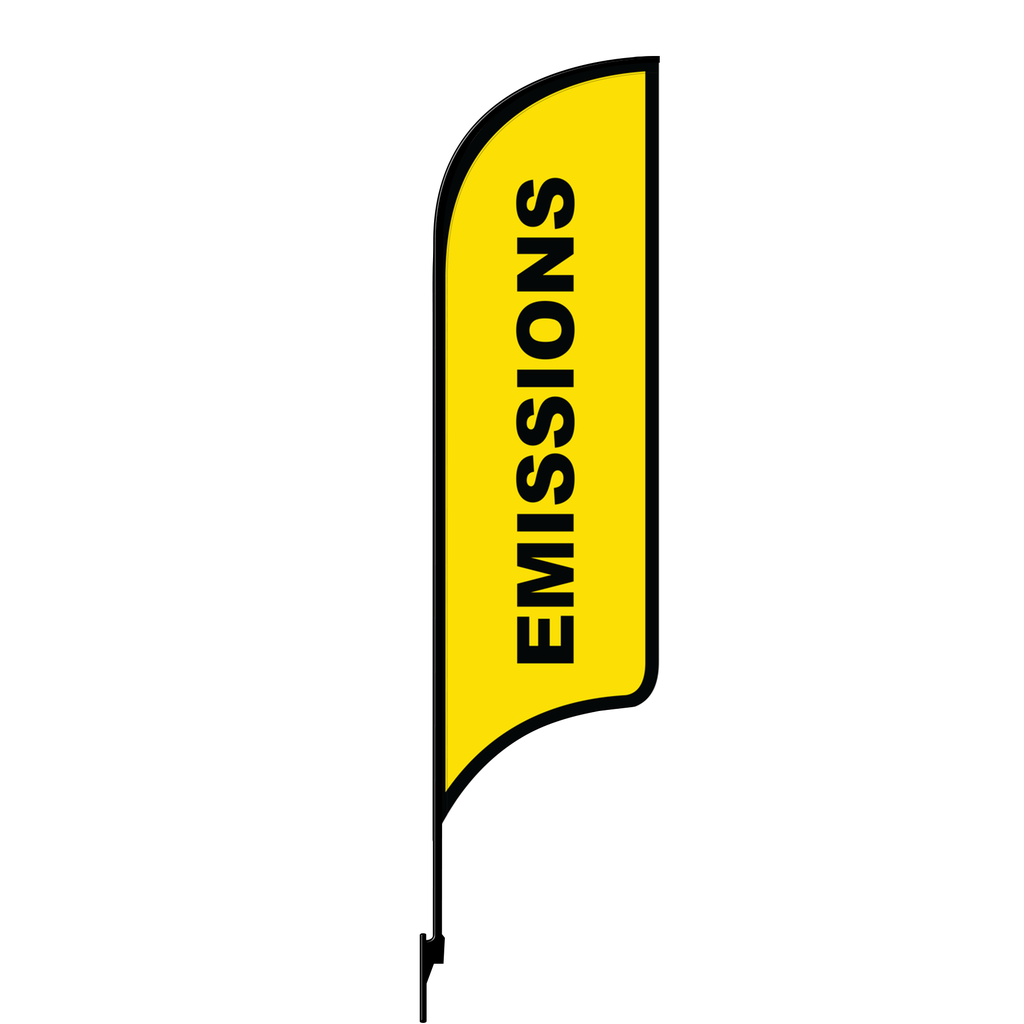 Kit for 12' FullSpeed Automotive Yellow Emissions AdverSail Flag