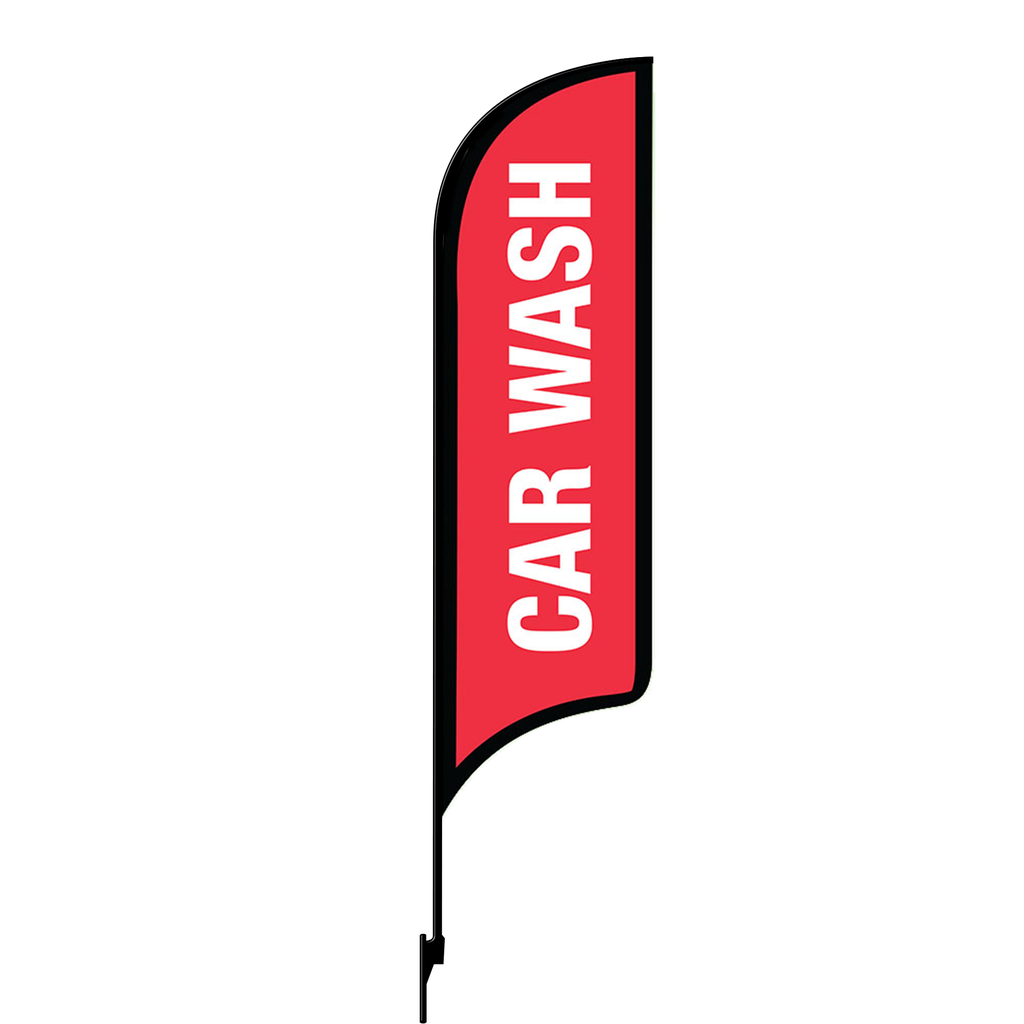 Kit for 12' FullSpeed Automotive Red Car Wash AdverSail Flag