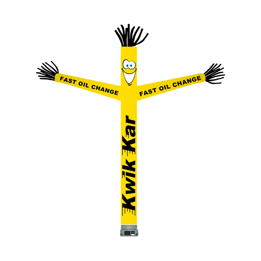 Kit for 18' FullSpeed Automotive Kwik Kar Yellow Fast Oil Change Tube Dancer (with face & arms)