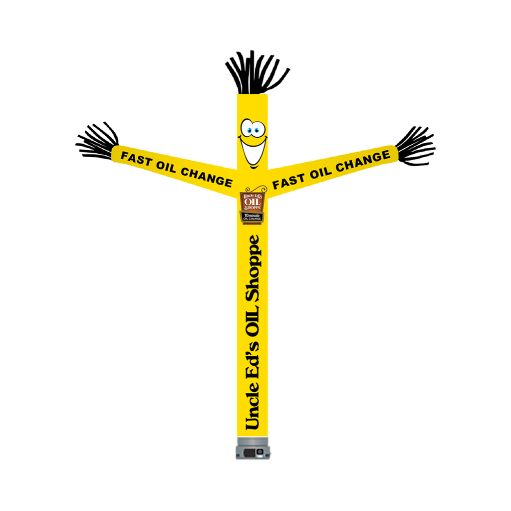 Kit for 18' FullSpeed Automotive Uncle Ed's Oil Shoppe Yellow Fast Oil Change Tube Dancer (with face & arms)