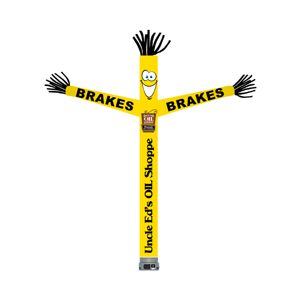 Kit for 18' FullSpeed Automotive Uncle Ed's Oil Shoppe Yellow Brakes Tube Dancer (with face & arms)