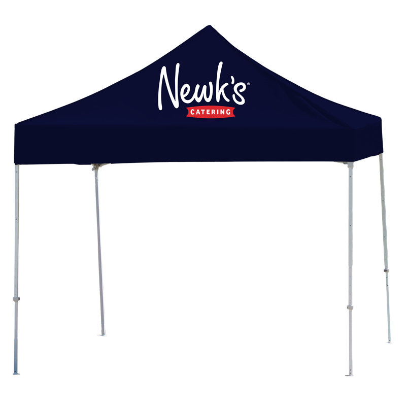 Kit For 10' X 10' Newk's Eatery & Catering Navy Alternating Logo Tent Topper