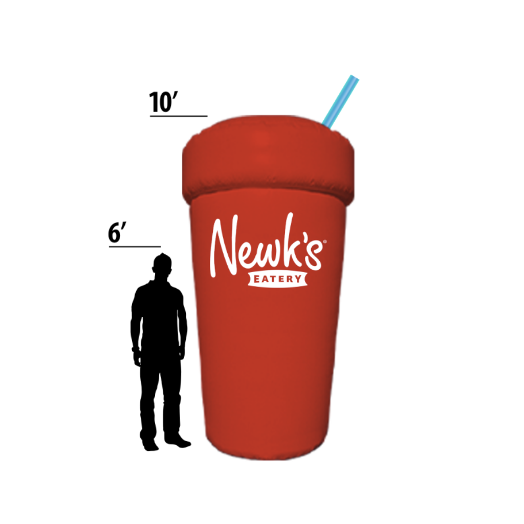 Kit for 10' Newk's Eatery Red Logo Cup Inflatable