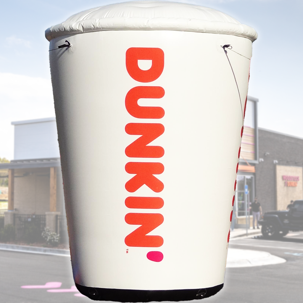 Kit for 10' Dunkin' Donuts White Logo Coffee Cup Inflatable (2023 art)