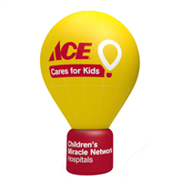 Kit for 8' Ace Hardware Yellow Ace Cares Hot Air Balloon Inflatable (Red Text)
