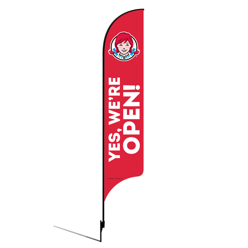 Kit for 15' Wendy's Red "Yes, We're Open!" AdverSail Flag