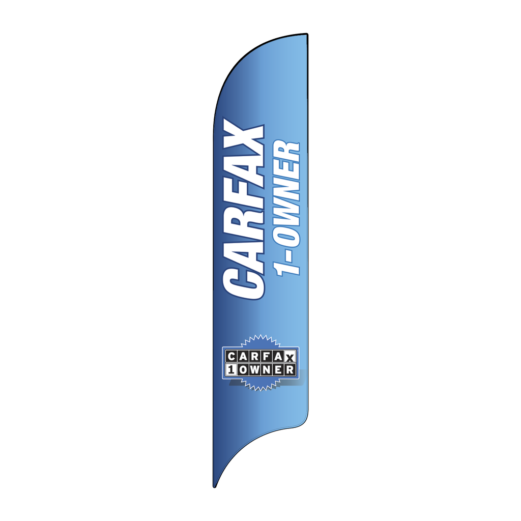 15' Carfax 1-Owner blue AdverSail Flag
